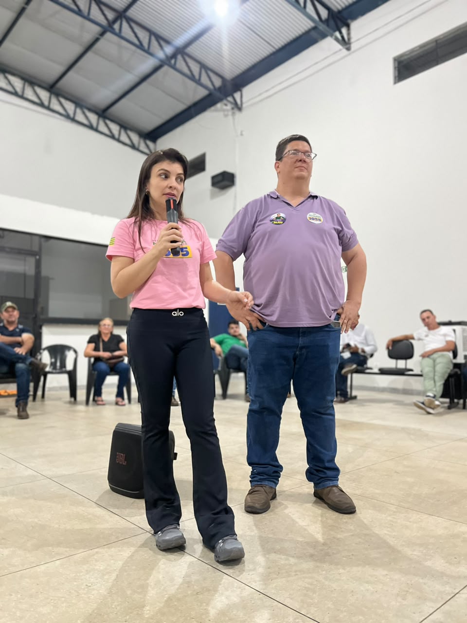 Wesley Santos durante encontro público