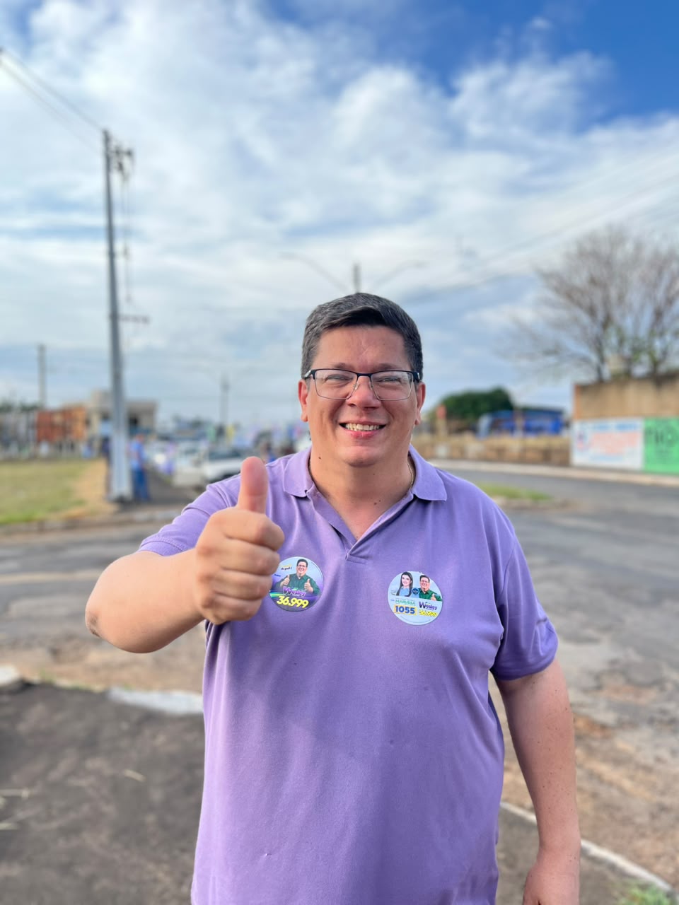 Wesley Santos em registro oficial ao ar livre